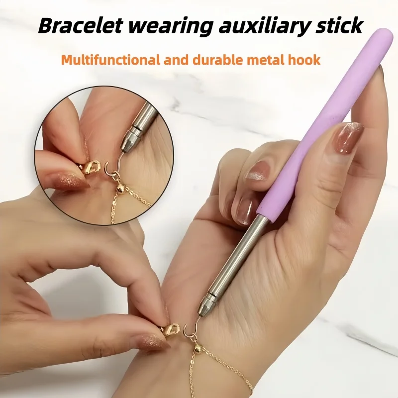 New Style Jewelry Wearing Helper - Bracelet Clasp Hook Assistant Tool for Women’s Wrist Jewelry Easy Use
New Style Jewelry Wearing Helper - Bracelet Clasp Hook Assistant Tool for Women’s Wrist Jewelry Easy Use