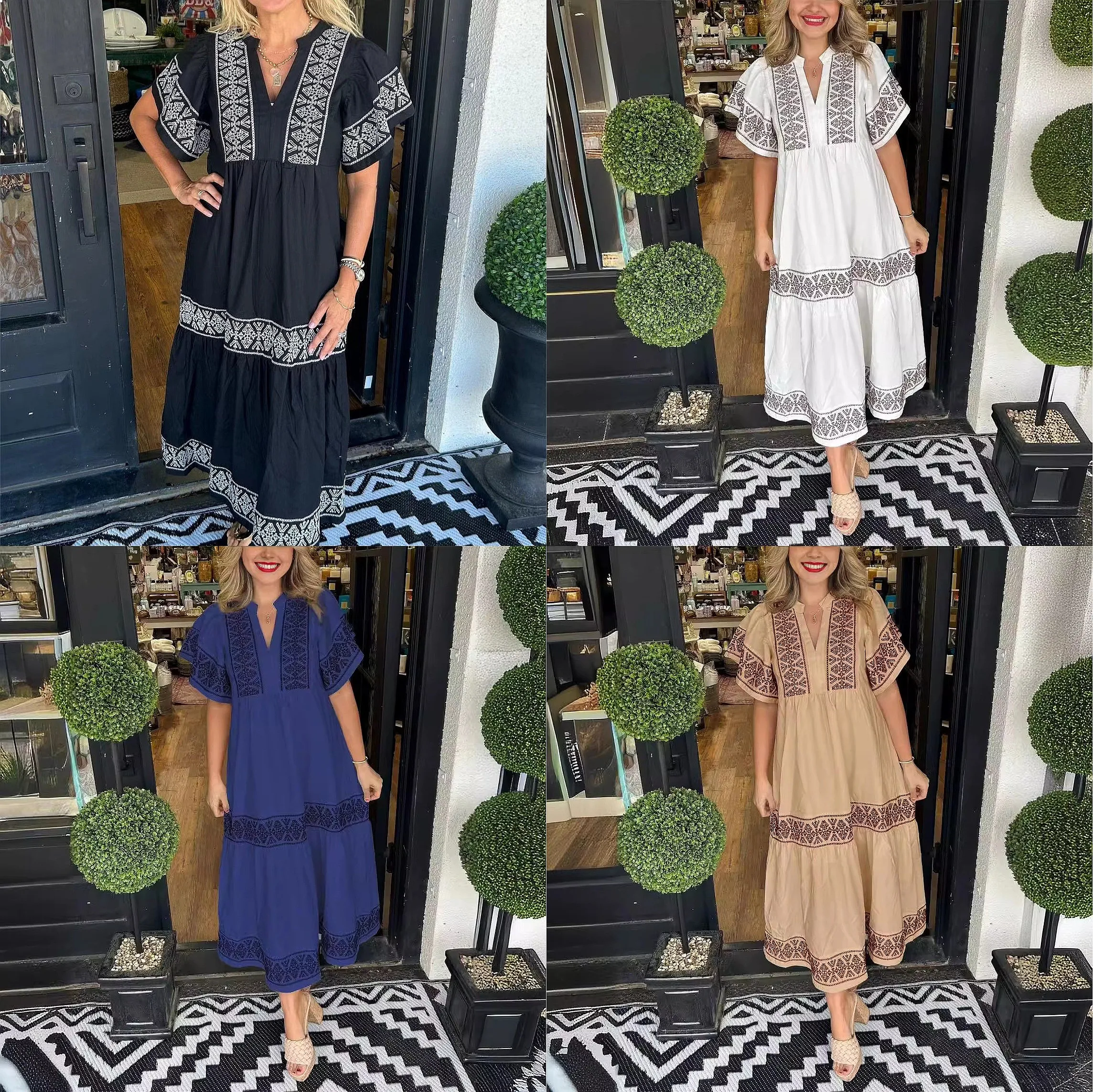 2024 Fashion Printed Loose Cotton Feel Dress Dresses Spring Summer Casual Overalls Jumpsuit Playsuit Matching Set Evening Dress
2024 Fashion Printed Loose Cotton Feel Dress Dresses Spring Summer Casual Overalls Jumpsuit Playsuit Matching Set Evening Dress