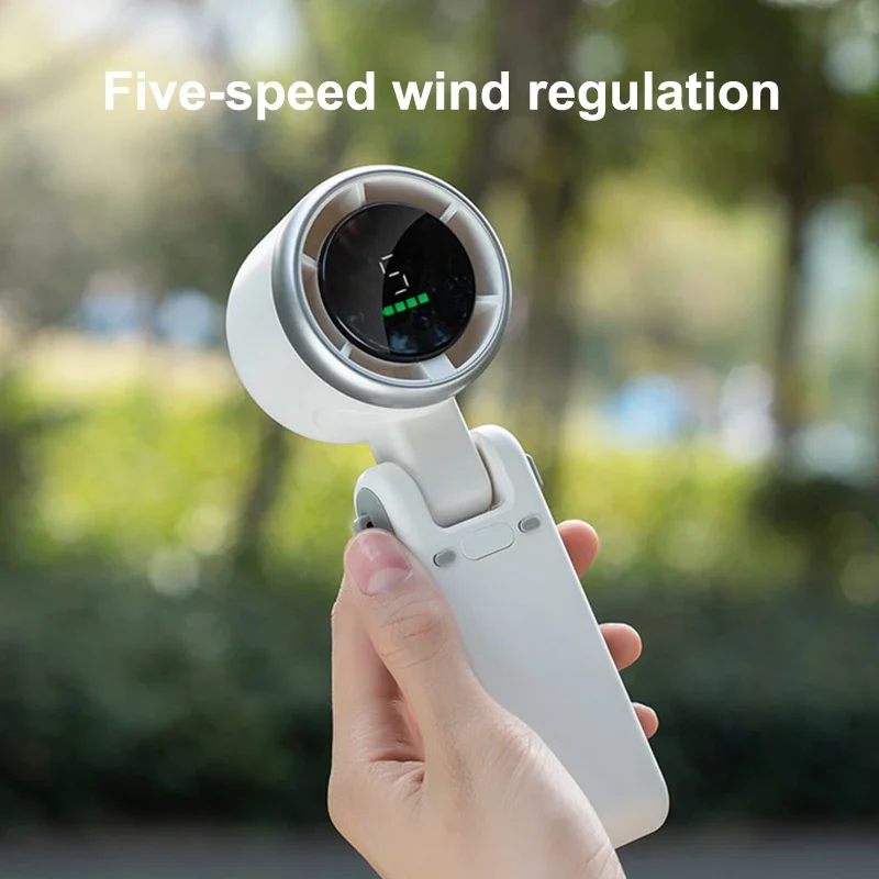 1PC Handheld Fan With Digital Display Portable Travel Handheld Fan Mini Foldable Desk Fan With 5-speed Adjustable For Outdoor
1PC Handheld Fan With Digital Display Portable Travel Handheld Fan Mini Foldable Desk Fan With 5-speed Adjustable For Outdoor