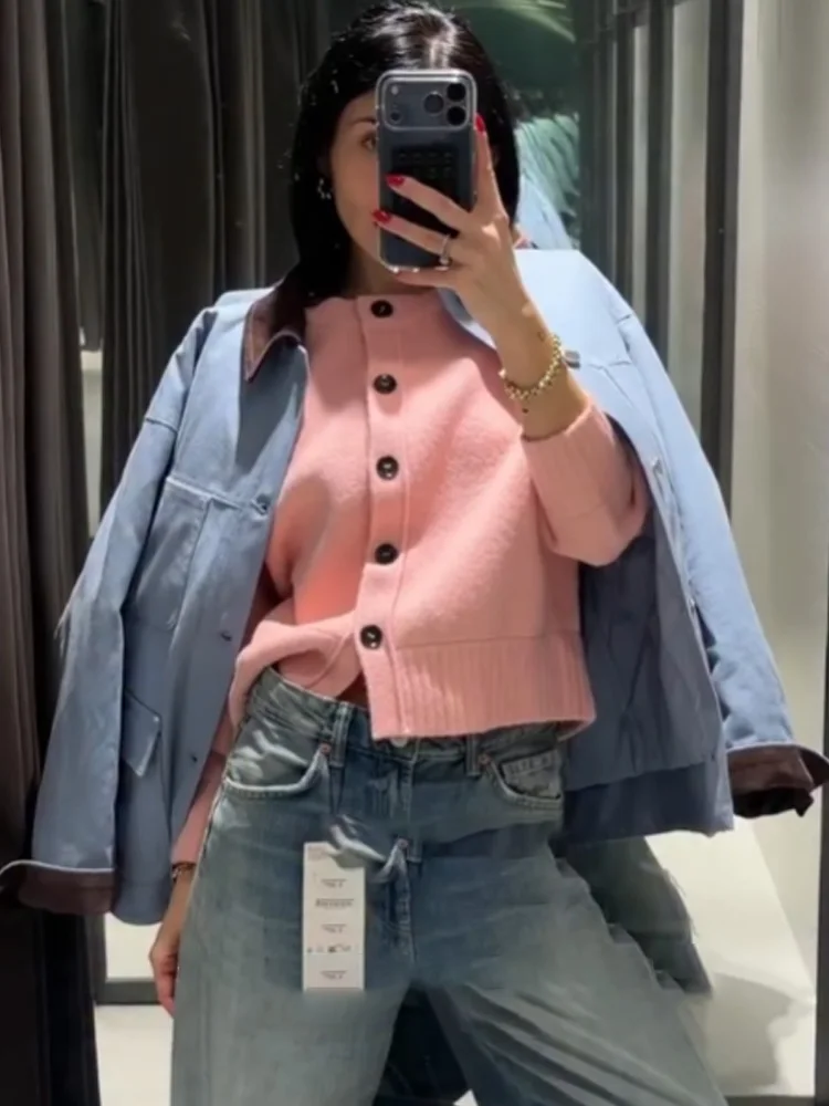 HH Woman Single-breasted Knitted Elegant Short Coat Female Comfortable Long Sleeves Solid 2-Color Round Collar Spring Jacket
HH Woman Single-breasted Knitted Elegant Short Coat Female Comfortable Long Sleeves Solid 2-Color Round Collar Spring Jacket