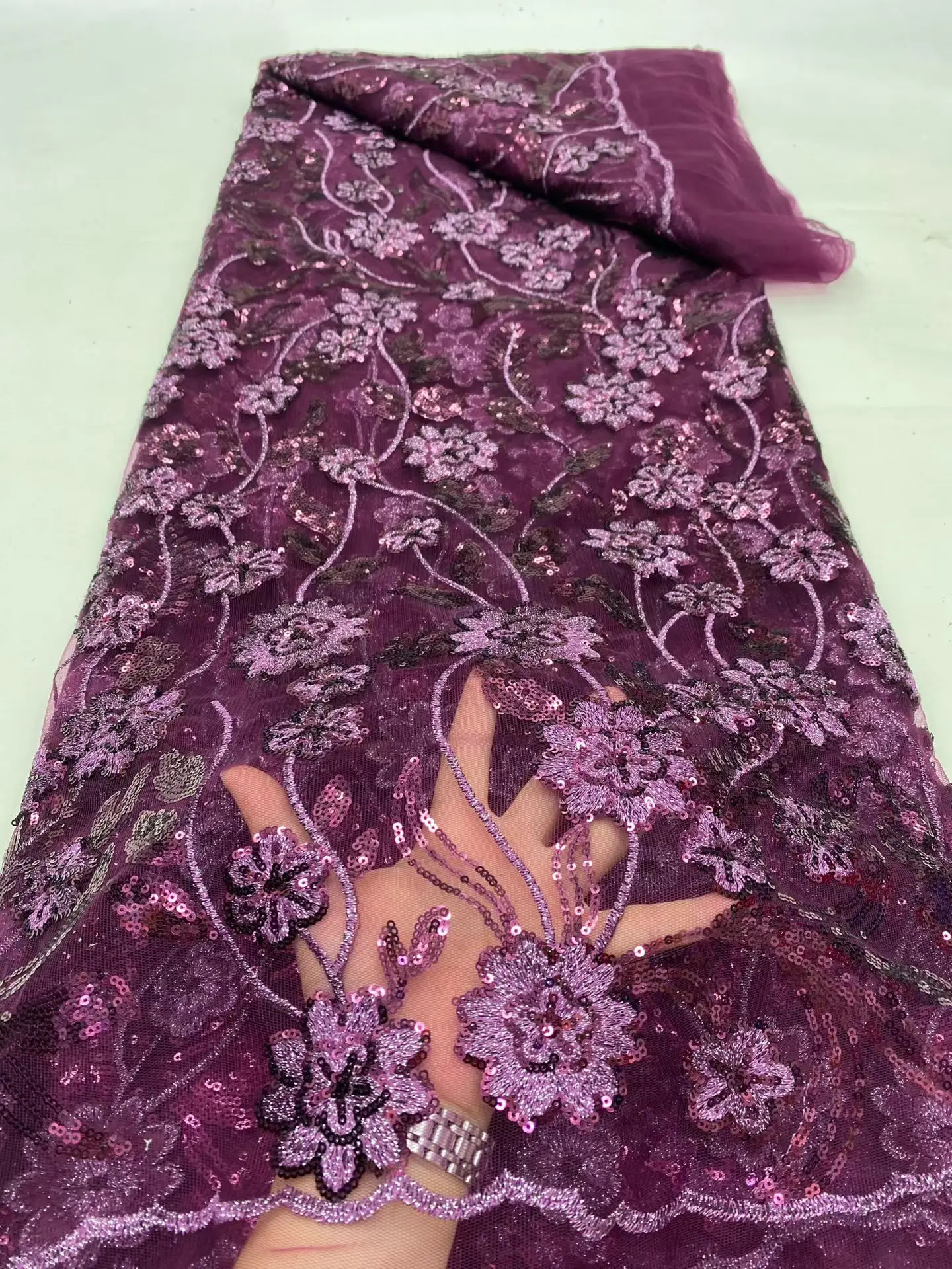 2025 African Nigerian High-Quality Sequins Tulle Lace Fabric for Prom Dresses Beads Embroidery Sewing Net Cloth 5Yard DP0479
2025 African Nigerian High-Quality Sequins Tulle Lace Fabric for Prom Dresses Beads Embroidery Sewing Net Cloth 5Yard DP0479