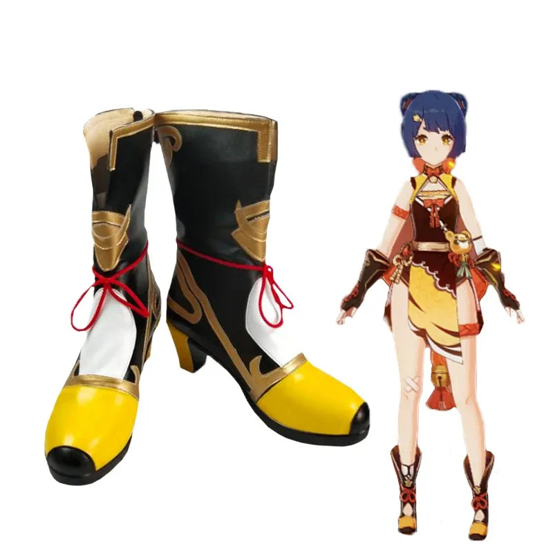 Game Genshin Impact Xiangling Exquisite Delicacy Cosplay Shoes Boots Halloween Party Costume Accessories Custom Made
Game Genshin Impact Xiangling Exquisite Delicacy Cosplay Shoes Boots Halloween Party Costume Accessories Custom Made