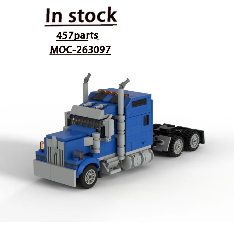 MOC-263097 New Urban Blue Semi-Trailer Truck Building Block Model 457 Parts Boys Children's Birthday Christmas Toy Gift
MOC-263097 New Urban Blue Semi-Trailer Truck Building Block Model 457 Parts Boys Children's Birthday Christmas Toy Gift