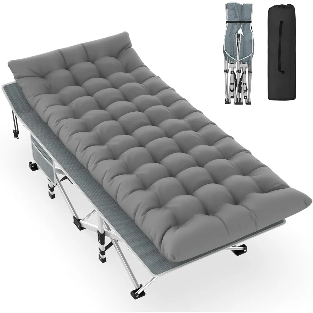 Folding Camping Cots for Adults, Portable Sleeping Cot with Carry Bag, Support 500lbs, Charcoal Grey
Folding Camping Cots for Adults, Portable Sleeping Cot with Carry Bag, Support 500lbs, Charcoal Grey