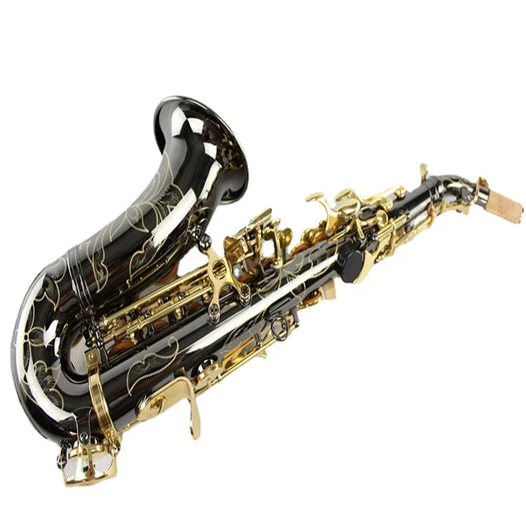 Hooqu Black Nickel Gold Keys on The Surface of Bevel Treble Saxophone Instrument
Hooqu Black Nickel Gold Keys on The Surface of Bevel Treble Saxophone Instrument