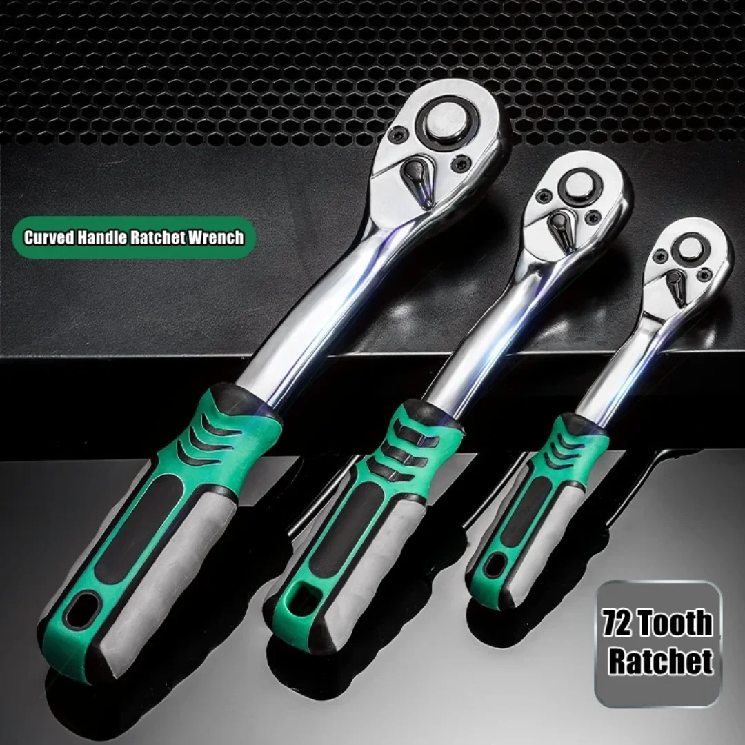 72 Tooth Quick Ratchet Wrench 1/2 1/4 3/8 3 Size Flying Wrenches Two-way Socket Wrench Repair Tools for for Vehicle Bicycle
72 Tooth Quick Ratchet Wrench 1/2 1/4 3/8 3 Size Flying Wrenches Two-way Socket Wrench Repair Tools for for Vehicle Bicycle