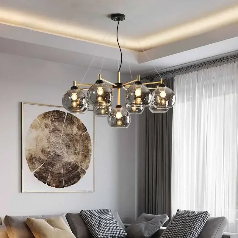 SANDYHA Creative Modern Pendant Lights Retro Magic Bean Glass Chandelier Ideal for Bedroom Restaurant Living Room Decor Stylish
SANDYHA Creative Modern Pendant Lights Retro Magic Bean Glass Chandelier Ideal for Bedroom Restaurant Living Room Decor Stylish