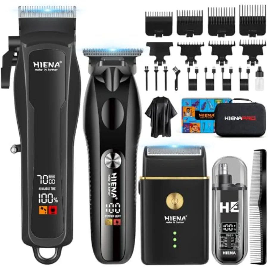 Hair Clippers for Men Professional Cordless Barber Clipper T-Blade Beard/Hair Trimmer Electric Razor Foil Shaver Set Men's Hair
Hair Clippers for Men Professional Cordless Barber Clipper T-Blade Beard/Hair Trimmer Electric Razor Foil Shaver Set Men's Hair