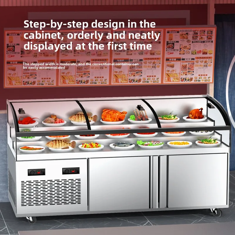 factory price Ladder-type refrigerator Commercial double-temperature display cabinet Cold dishes Braised dishes Fresh-keeping
factory price Ladder-type refrigerator Commercial double-temperature display cabinet Cold dishes Braised dishes Fresh-keeping