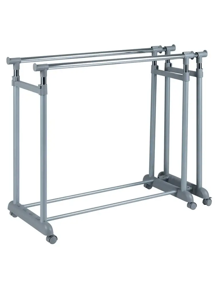Double Rod Clothes Rack Heavy-Duty Metal Garment Rack
Double Rod Clothes Rack Heavy-Duty Metal Garment Rack