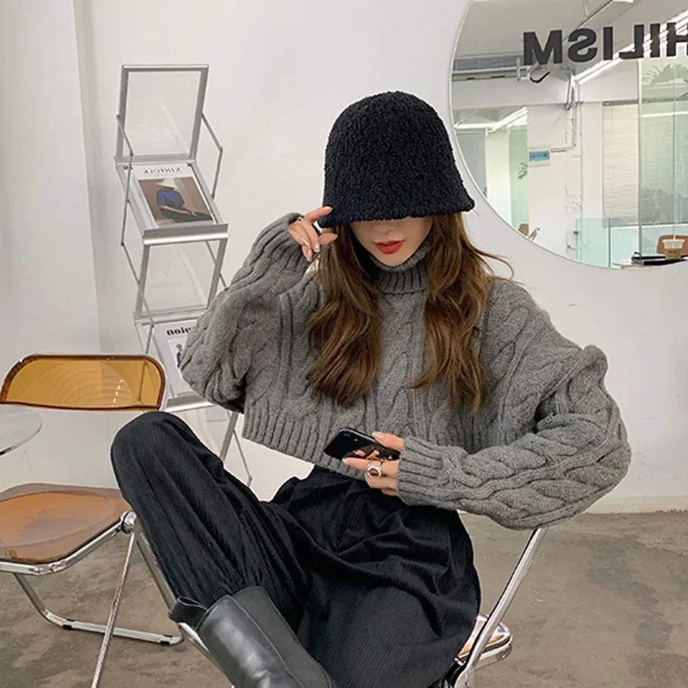 Autumn Winter Women Turtleneck Sweater Loose Elegant Warm Knitted Pullovers Fashion Solid Tops Knitwear Jumper E261
Autumn Winter Women Turtleneck Sweater Loose Elegant Warm Knitted Pullovers Fashion Solid Tops Knitwear Jumper E261