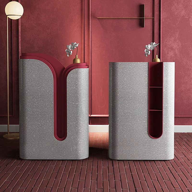 Simple Light Luxury Creative Checkout Page Counter Small Clothing Store Beauty Salon Front Desk Custom Bar Chaire Pour Eglise
Simple Light Luxury Creative Checkout Page Counter Small Clothing Store Beauty Salon Front Desk Custom Bar Chaire Pour Eglise
