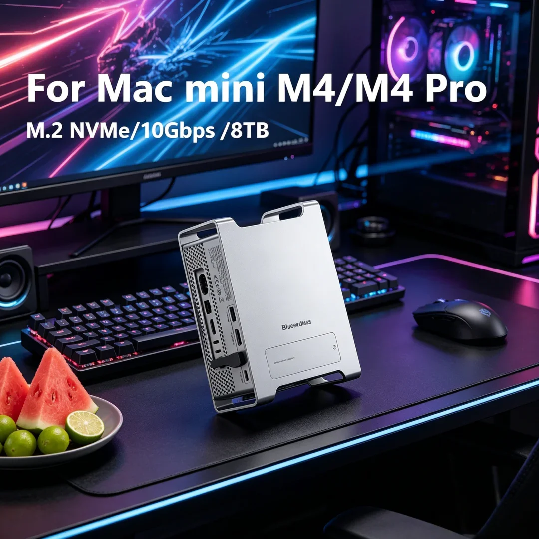 Inimitable Polished Ssd Docking For 2024 MAC Mini M4/M4 Pro Stand with M.2 NVMe SSD Enclosure 4K/60HZ HDMI-Com SD4.0
Inimitable Polished Ssd Docking For 2024 MAC Mini M4/M4 Pro Stand with M.2 NVMe SSD Enclosure 4K/60HZ HDMI-Com SD4.0