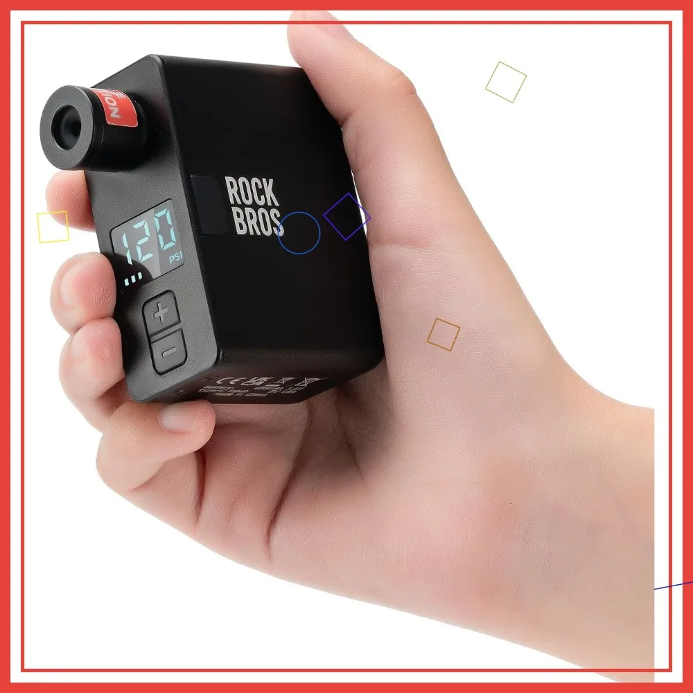 LED Screen Electric Mini Bike Pump PRO, Max 120 PSI with Gauge, Auto Stop Bicycle Tire Inflator for E-Bike, MTB, Road Bike
LED Screen Electric Mini Bike Pump PRO, Max 120 PSI with Gauge, Auto Stop Bicycle Tire Inflator for E-Bike, MTB, Road Bike