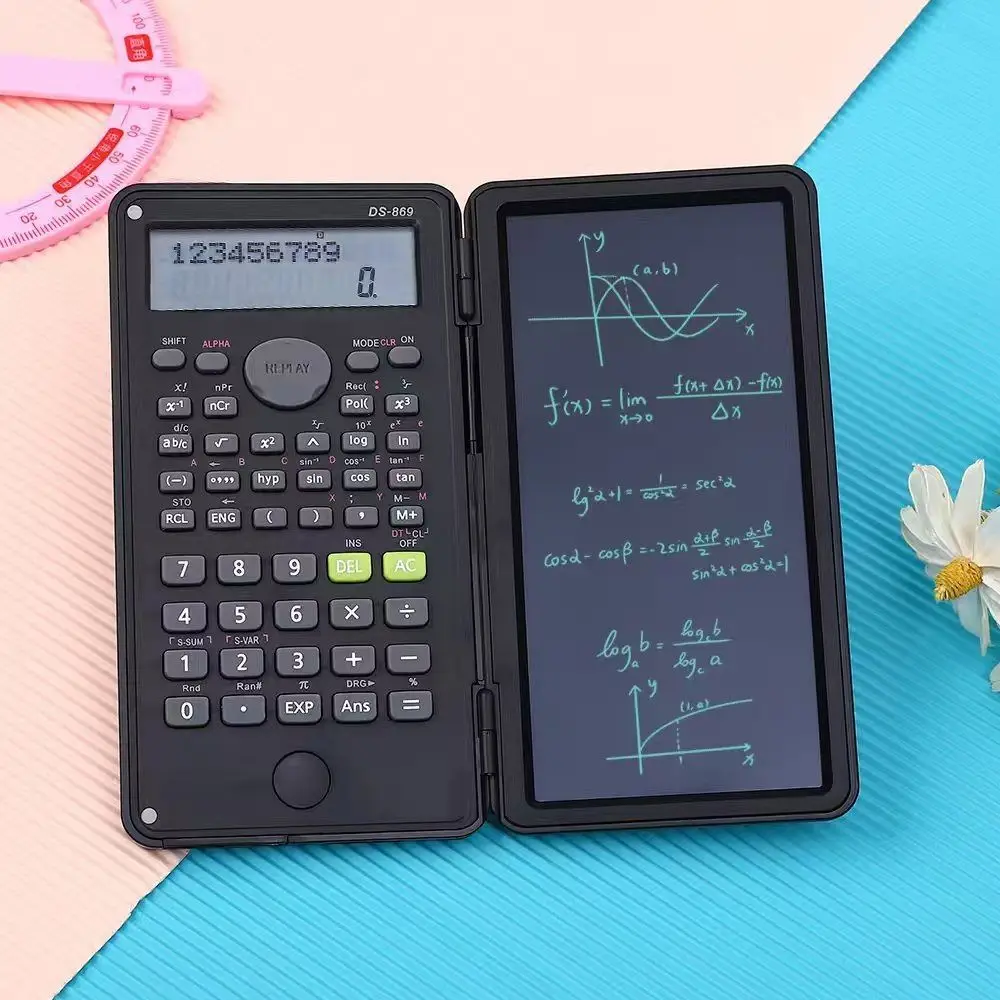 2 in 1 Scientific Calculator Foldable Large Screen Display Office LCD Drawing Pad Practical Multifunctional
2 in 1 Scientific Calculator Foldable Large Screen Display Office LCD Drawing Pad Practical Multifunctional