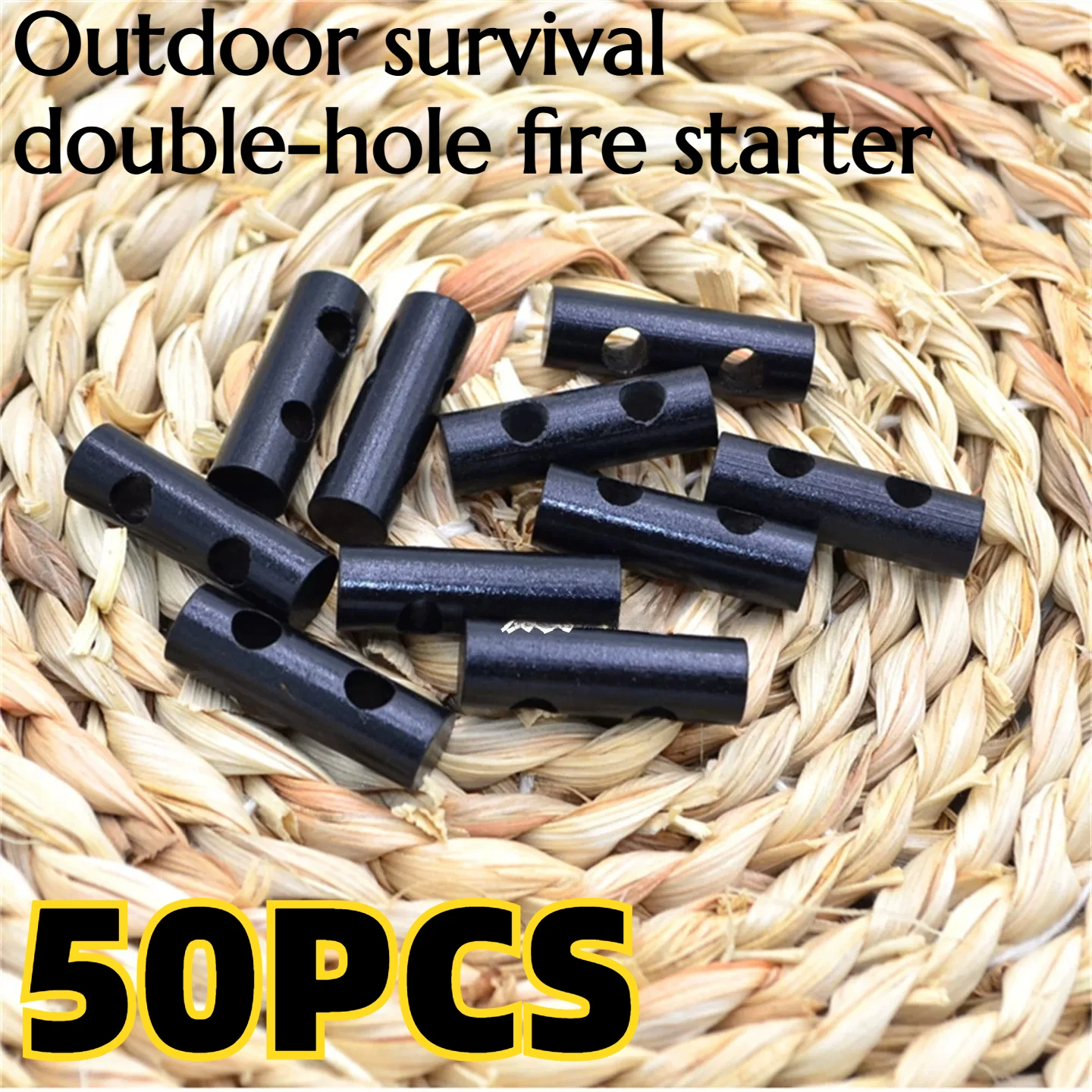 50PCS 8*26mm Double-hole Fire Starter for Outdoor Camping and Emergency Survival Solid Pure Stick
50PCS 8*26mm Double-hole Fire Starter for Outdoor Camping and Emergency Survival Solid Pure Stick