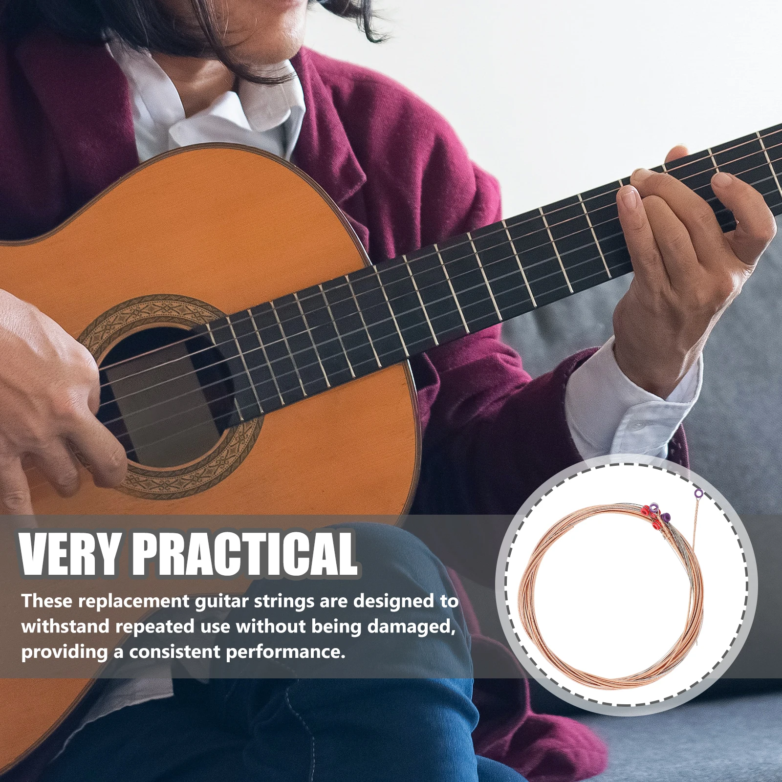 6 Pcs Set Hexagonal Alloy 80 Copper Acoustic Strings Folk Replacement Guitar Strings For Electric Guitar Long Use Gifts
6 Pcs Set Hexagonal Alloy 80 Copper Acoustic Strings Folk Replacement Guitar Strings For Electric Guitar Long Use Gifts