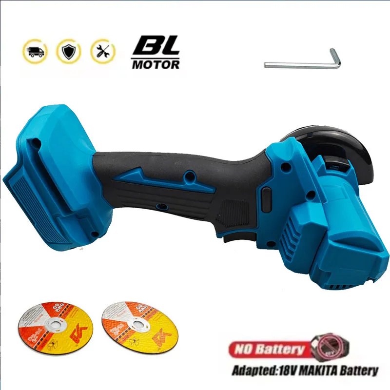 Mini Angle Grinder 3 Inch Cordless Polishing Machine Diamond Cutting Grinder + 2 Cutting Disc Power Tool for Makita 18V Battery
Mini Angle Grinder 3 Inch Cordless Polishing Machine Diamond Cutting Grinder + 2 Cutting Disc Power Tool for Makita 18V Battery
