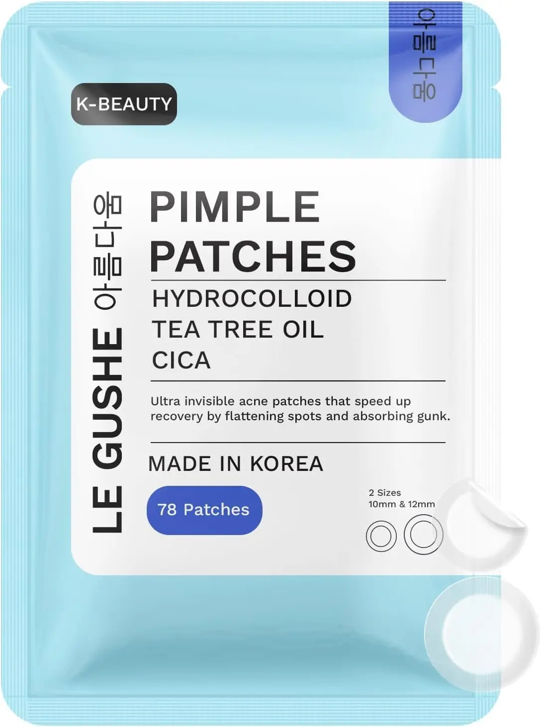 Hydrocolloid Acne Patches with Tea Tree Oil - 78 Dots, Invisible Zit Stickers for Face
Hydrocolloid Acne Patches with Tea Tree Oil - 78 Dots, Invisible Zit Stickers for Face