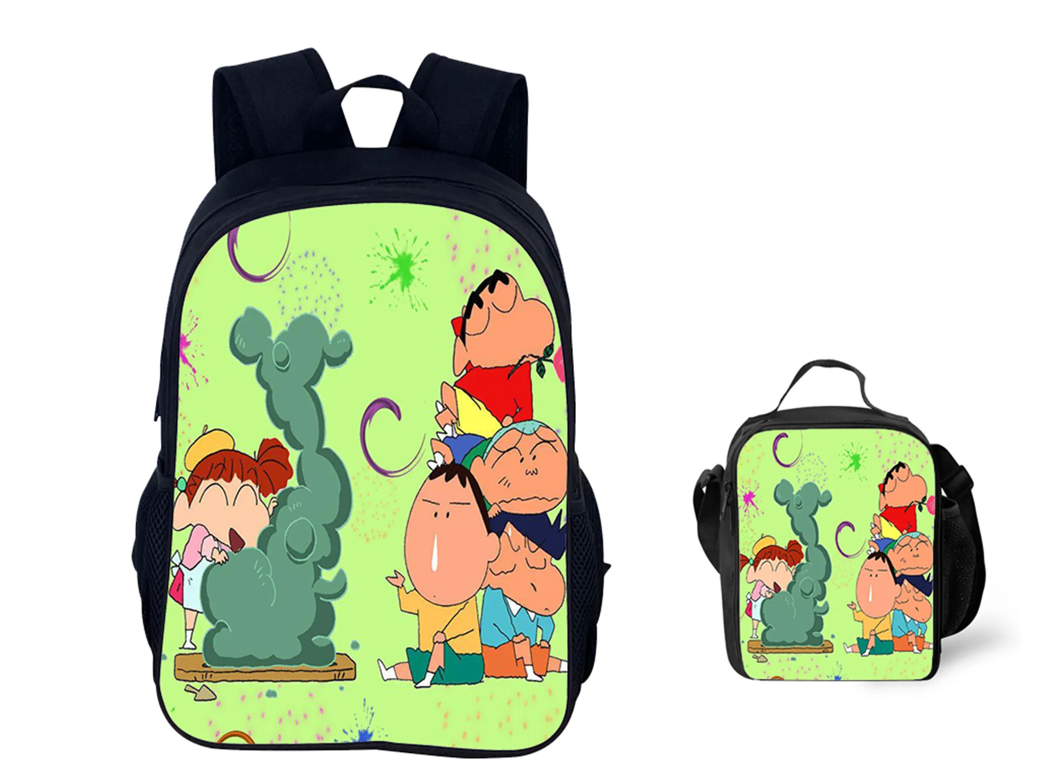 HOT Unisex Children Crayon Shin-Chan Backpack 2 in 1 Set-Back to School Rucksack and Reusable Lunch Bag for Boy Girl
HOT Unisex Children Crayon Shin-Chan Backpack 2 in 1 Set-Back to School Rucksack and Reusable Lunch Bag for Boy Girl