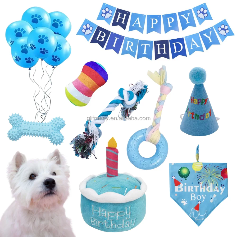 14 Pack Puppy Birthday Toy Set Squeaky Dog Plush Toy Dog Chew Toy Birthday Hats Bandanas For Dogs
14 Pack Puppy Birthday Toy Set Squeaky Dog Plush Toy Dog Chew Toy Birthday Hats Bandanas For Dogs