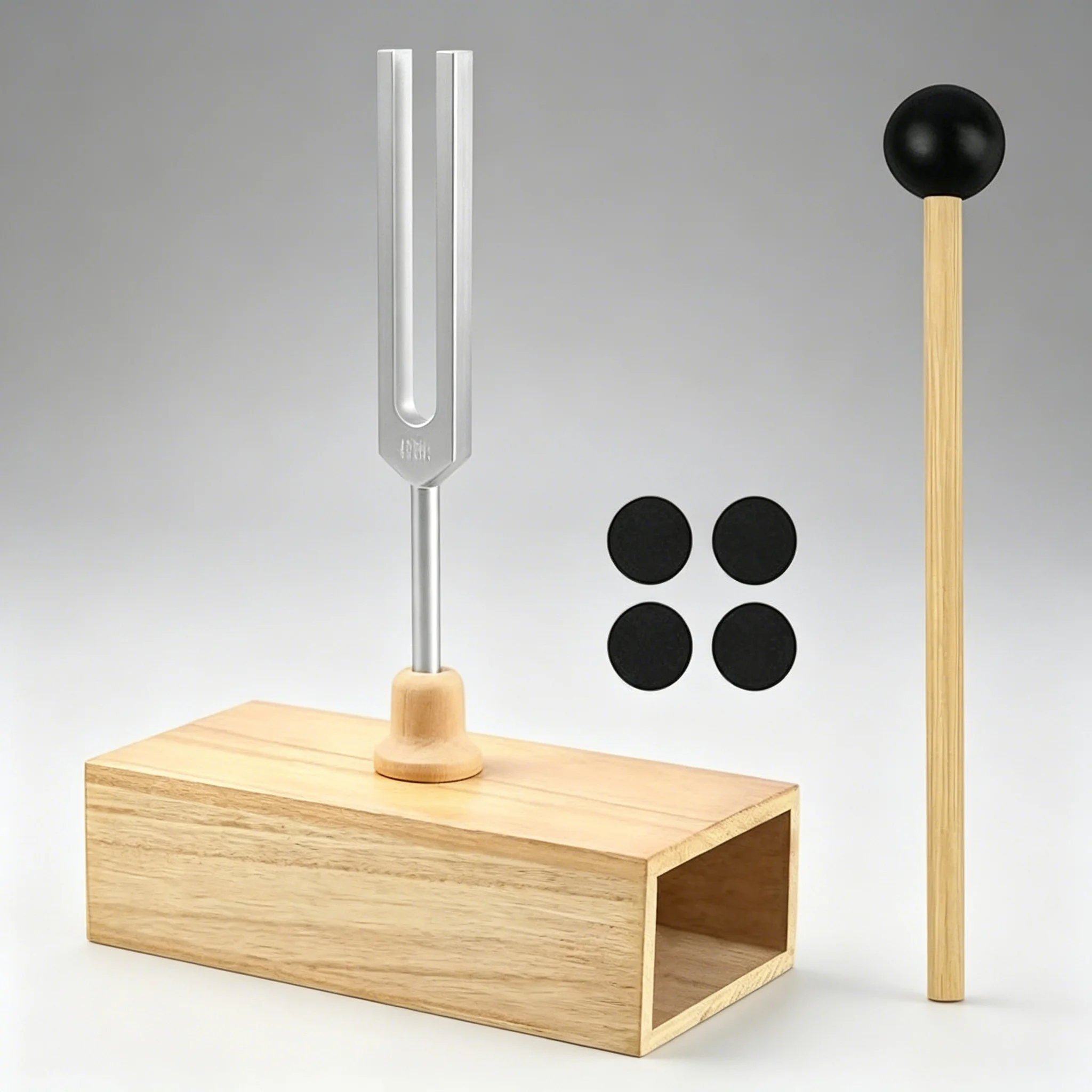 432Hz Aluminum Alloy Tuning Fork Set with Wooden Resonator Box & Silicone Hammer, Professional Sound Healing Instrument for Chakra Balance, DNA Repair, Stress Relief, Meditation Therapy
432Hz Aluminum Alloy Tuning Fork Set with Wooden Resonator Box & Silicone Hammer, Professional Sound Healing Instrument for Chakra Balance, DNA Repair, Stress Relief, Meditation Therapy