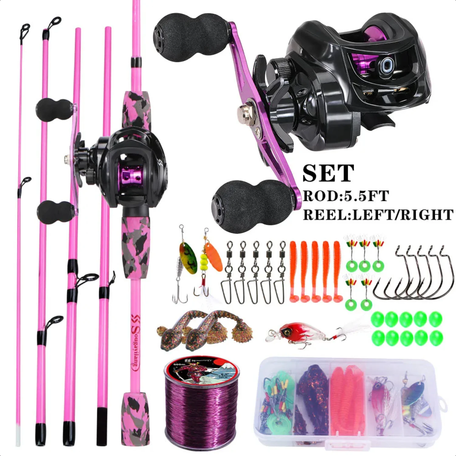 Casting Fishing Rod and Reel Combo 1.7m Carbon Rod and Baitcasting Reel Portable Fishing Tackle with Full Kits Bag
Casting Fishing Rod and Reel Combo 1.7m Carbon Rod and Baitcasting Reel Portable Fishing Tackle with Full Kits Bag