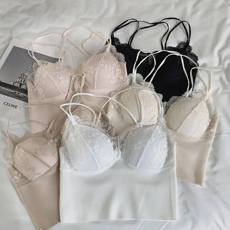 1pc New Lace Ice Silk Crop Top Women's Gathered Seamless U-Shaped Beautiful Back Camisole Cross Design Vest Summerr
1pc New Lace Ice Silk Crop Top Women's Gathered Seamless U-Shaped Beautiful Back Camisole Cross Design Vest Summerr