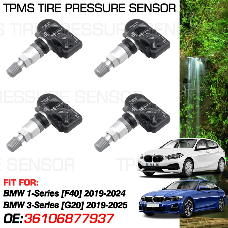 For BMW 1 Series F40 118i 2019-2024 BMW 3 Series G20 Sedan 2019-2025 433 MHz Tire Pressure Monitoring Sensor 36106877937 6877937
For BMW 1 Series F40 118i 2019-2024 BMW 3 Series G20 Sedan 2019-2025 433 MHz Tire Pressure Monitoring Sensor 36106877937 6877937