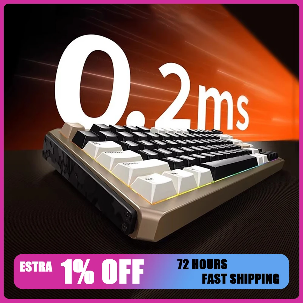 DAREU A75HE Magnetic Keyboard 8k RT Accuracy 0.01mm MCU Chip Ceramic Low Delay Mechanical Keyboard Gasket Hot Swap Pc Accessorie
DAREU A75HE Magnetic Keyboard 8k RT Accuracy 0.01mm MCU Chip Ceramic Low Delay Mechanical Keyboard Gasket Hot Swap Pc Accessorie