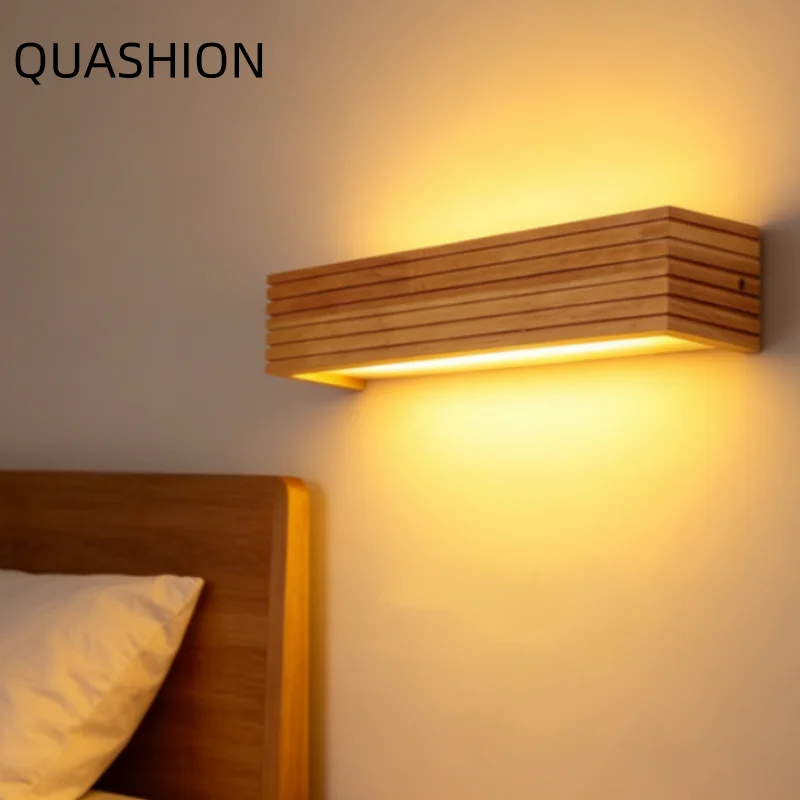 Modern Nordic Wooden LED Wall Lamp Minimalist Strip Sconce With Warm Light For Bedroom Living Room Creative Wood Home Decor
Modern Nordic Wooden LED Wall Lamp Minimalist Strip Sconce With Warm Light For Bedroom Living Room Creative Wood Home Decor
