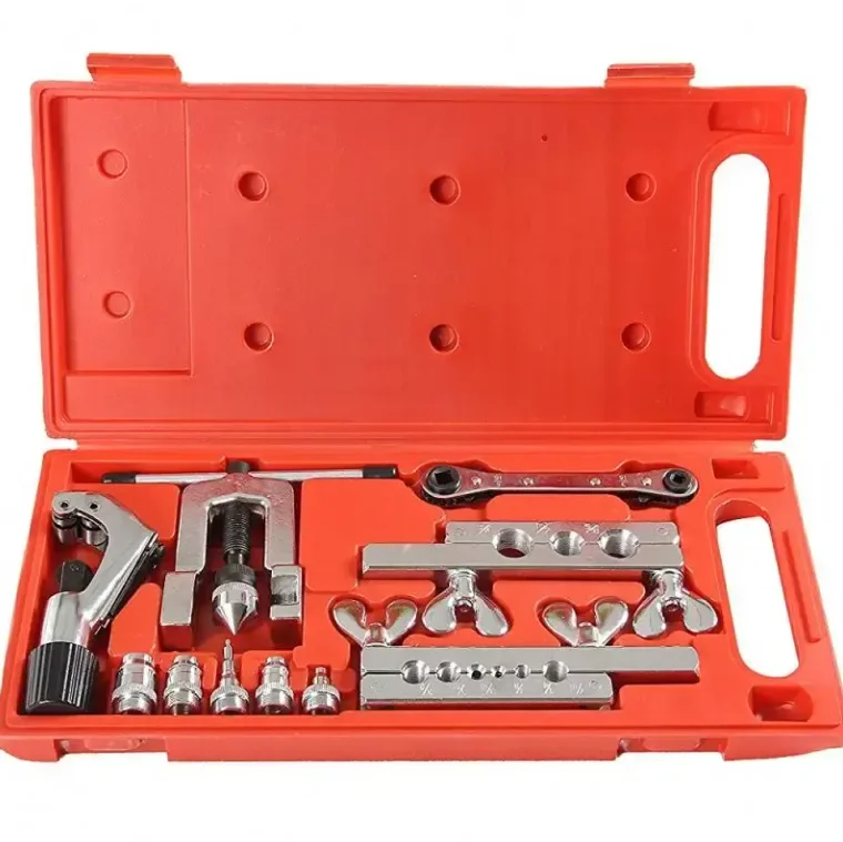 Car 10pcs Brake Line Double Flaring Tool Kit with Tubing Cutter Brake Line Repair Kit
Car 10pcs Brake Line Double Flaring Tool Kit with Tubing Cutter Brake Line Repair Kit