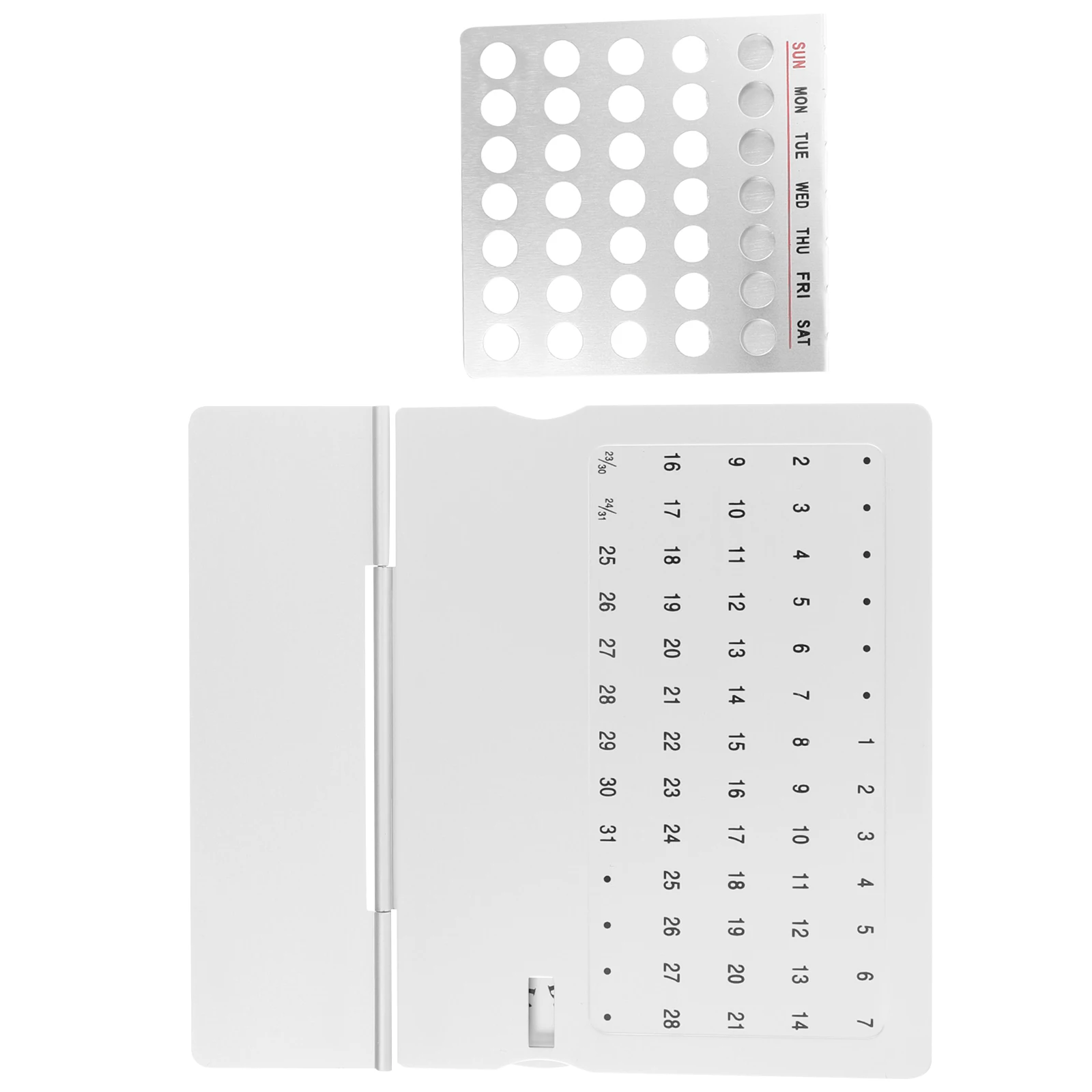 Perpetual Desk Calendar Ultra Thin Metal Mini Desktop Accessories Date Display Office Decor Interchangeable Dates Year Month
Perpetual Desk Calendar Ultra Thin Metal Mini Desktop Accessories Date Display Office Decor Interchangeable Dates Year Month