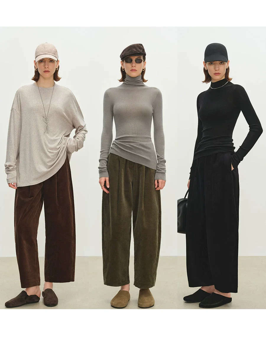 Retro Corduroy Wide Leg Pants Autumn Winter New Sle Women's Versatile Casual Trousers Comfortable Loose Fit andmother Pants
Retro Corduroy Wide Leg Pants Autumn Winter New Sle Women's Versatile Casual Trousers Comfortable Loose Fit andmother Pants