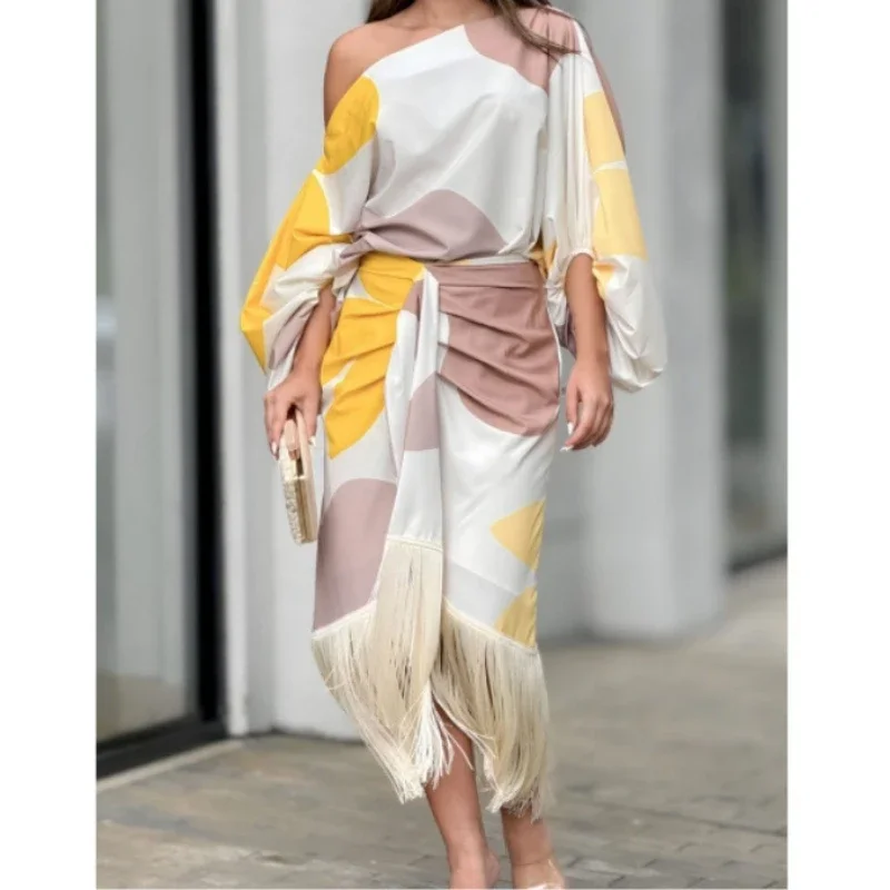 Tassel Y2k Top & Dress Sets Women Print Vest Matching Sets Summer Elegant Vintage Boho High Waist Loose Work Skirt Sets 2025
Tassel Y2k Top & Dress Sets Women Print Vest Matching Sets Summer Elegant Vintage Boho High Waist Loose Work Skirt Sets 2025
