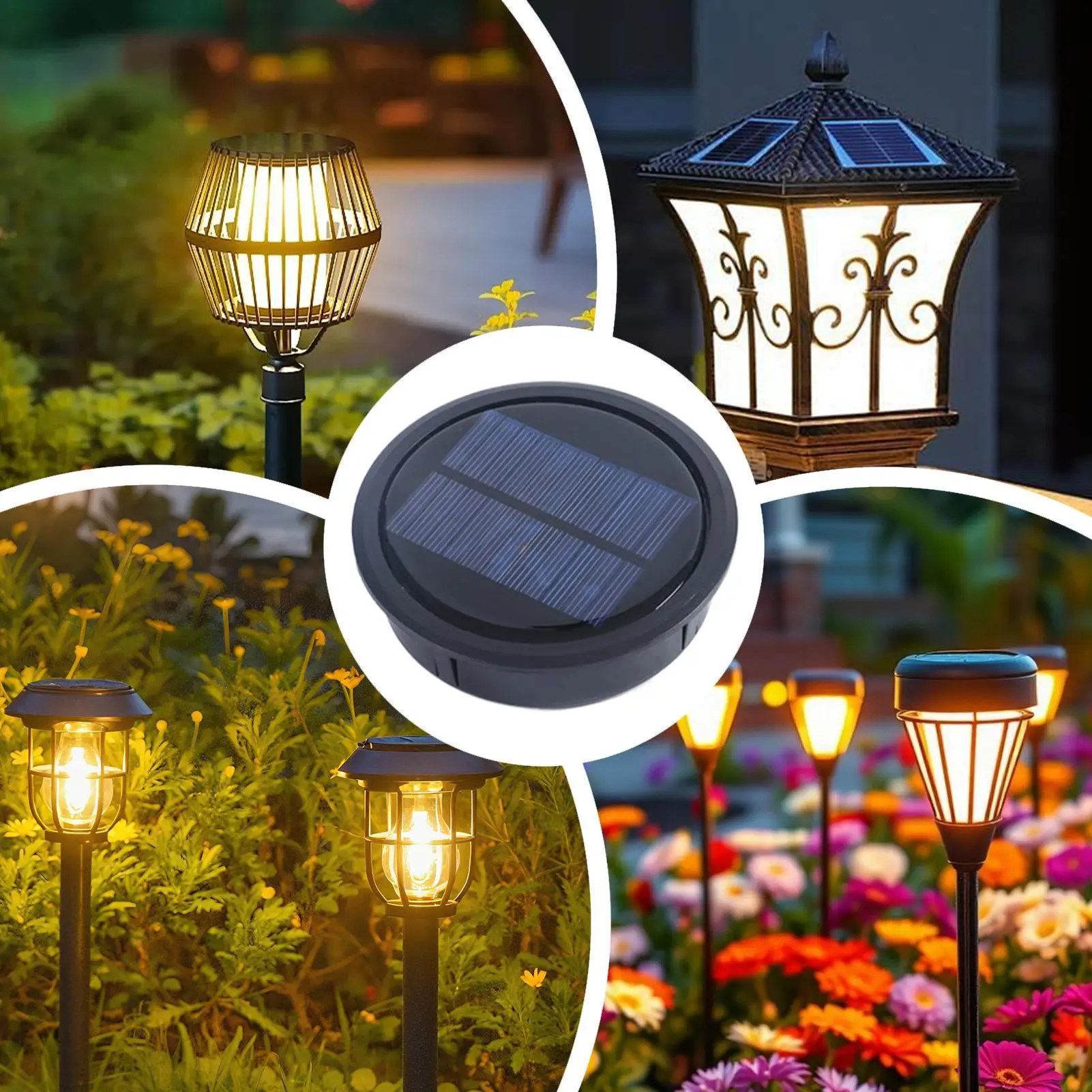 Replacement Solar Light Tops LED Warm Lighting Garden Decor Solar Light Tops for Lantern for Outdoor Patio Deck Fence Lawn Yard
Replacement Solar Light Tops LED Warm Lighting Garden Decor Solar Light Tops for Lantern for Outdoor Patio Deck Fence Lawn Yard