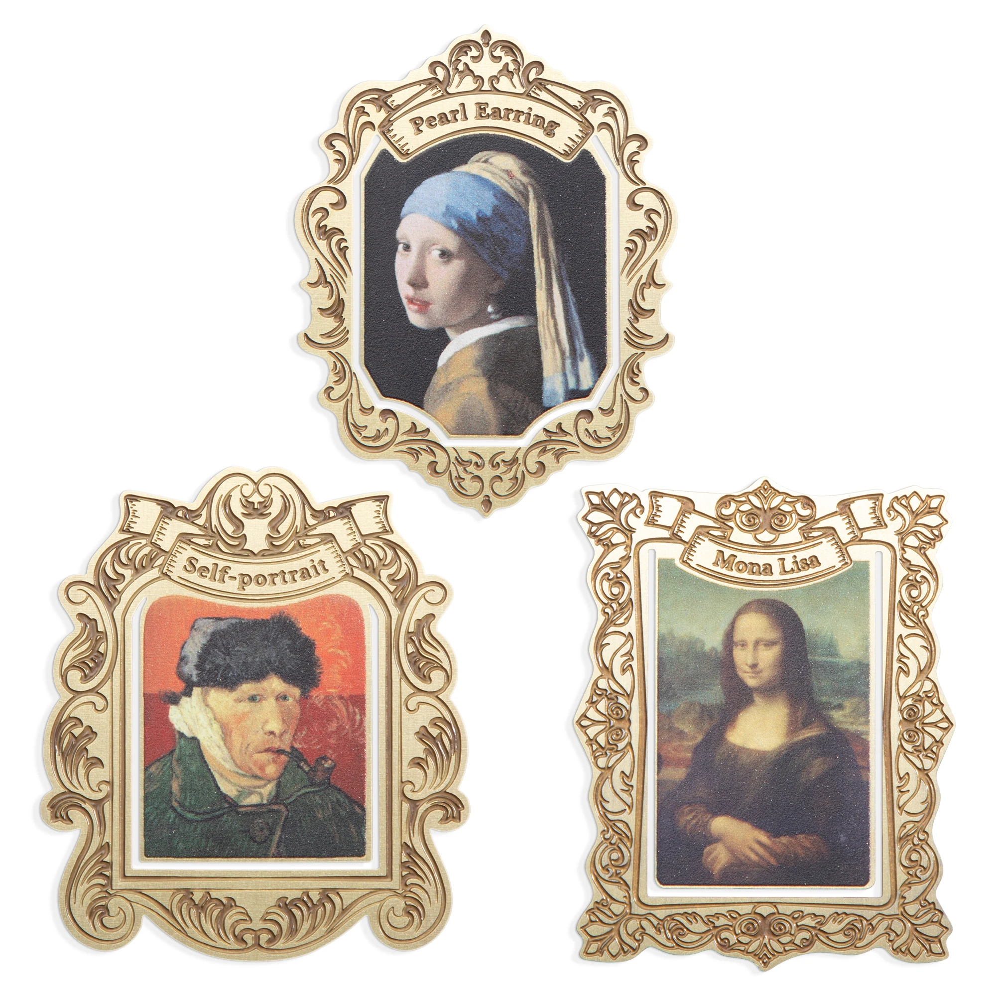 1pc Metal Clip Bookmark, Vintage Golden Famous artistic portrait Book Marker, Exquisite Gift for Art Lovers, Men and Girls
1pc Metal Clip Bookmark, Vintage Golden Famous artistic portrait Book Marker, Exquisite Gift for Art Lovers, Men and Girls