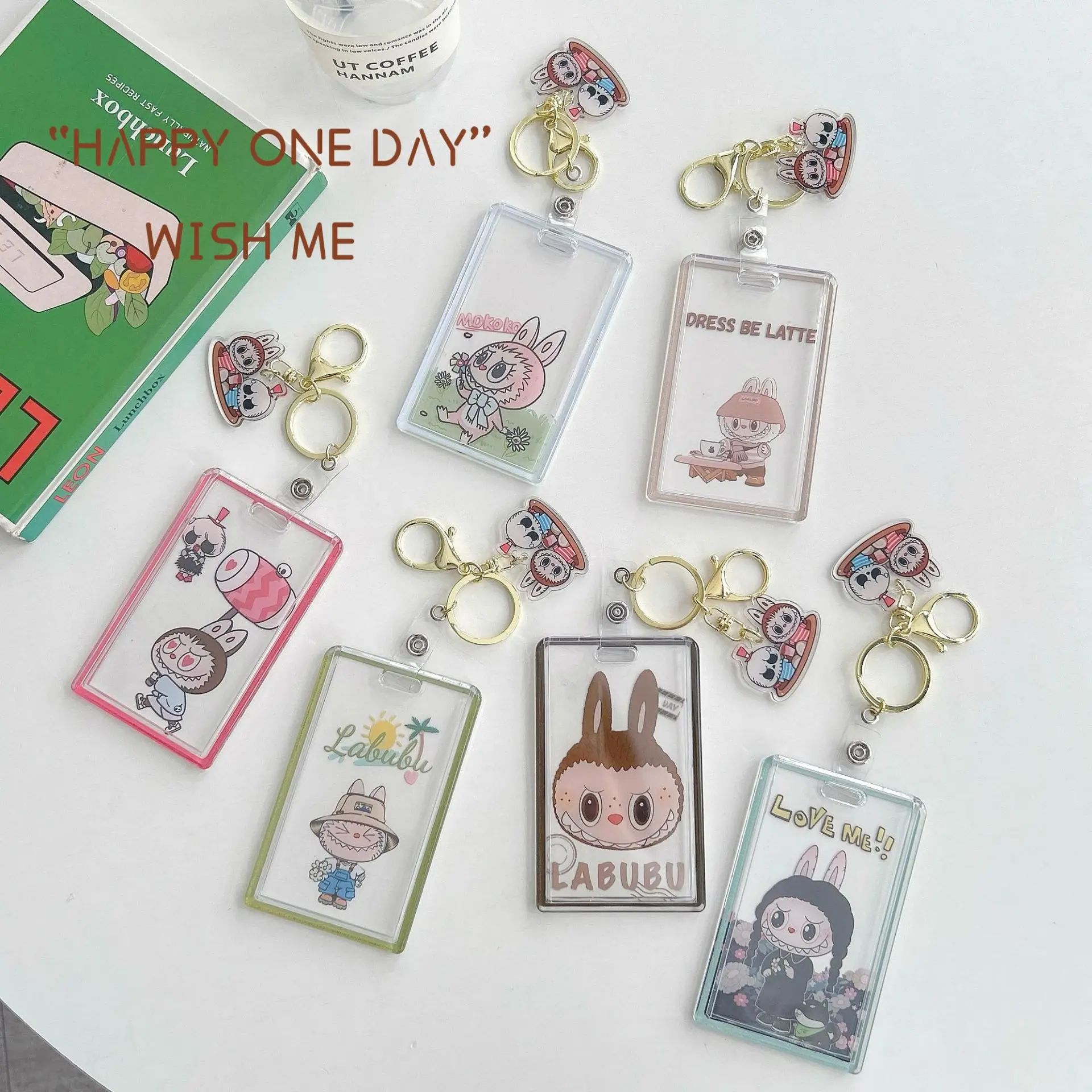 Labubu Card Holder with Keychain Slipcover Student Cartoon Anti-Lost Transparent Card Case Kid Anime Card Sleeves Pendant Gifts
Labubu Card Holder with Keychain Slipcover Student Cartoon Anti-Lost Transparent Card Case Kid Anime Card Sleeves Pendant Gifts