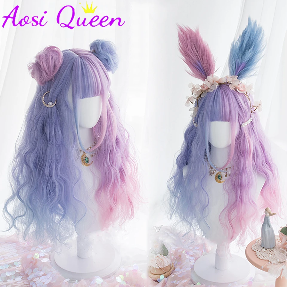 AS Pink Lolita Wigs Long Water Wave Cosplay Synthetic Wigs for Women Natural Wave Wigs with Bangs Heat Resistant Cosplay Hair
AS Pink Lolita Wigs Long Water Wave Cosplay Synthetic Wigs for Women Natural Wave Wigs with Bangs Heat Resistant Cosplay Hair