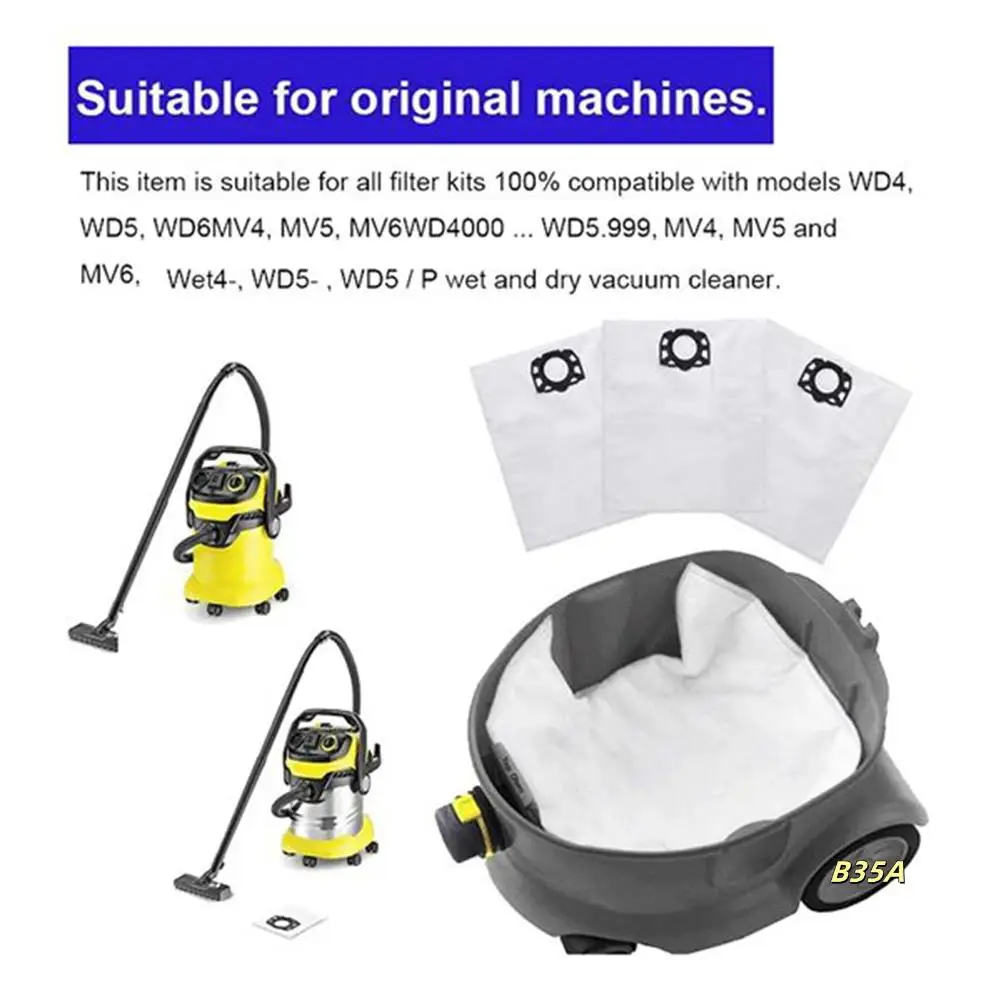 Фильтр-пылесборники для Karcher MV4 MV5 MV6 WD4 WD5 WD6, сменный мешок для Karcher WD4000 для WD5999, часть 2.863-006.0
Фильтр-пылесборники для Karcher MV4 MV5 MV6 WD4 WD5 WD6, сменный мешок для Karcher WD4000 для WD5999, часть 2.863-006.0