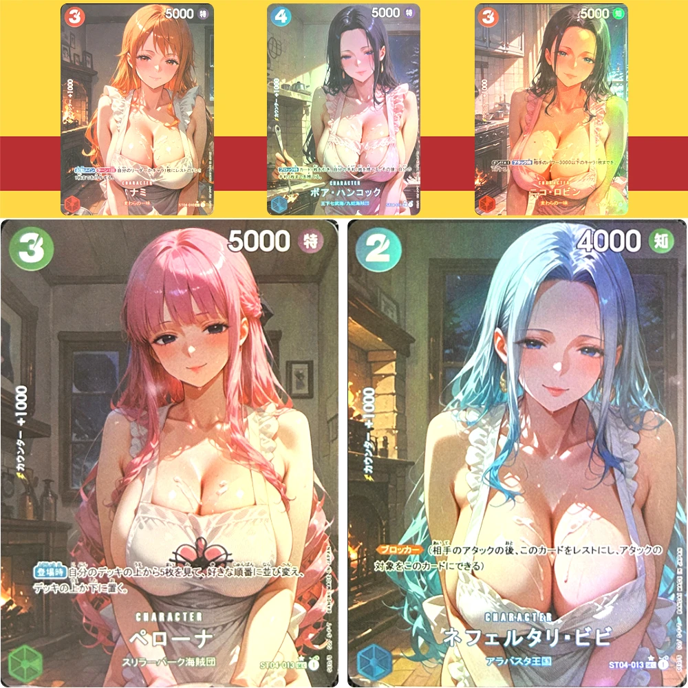 ONE PIECE Anime characters Nico Robin Boa·Hancock DIY Homemade beauty Loli Collection card Christmas birthday gift Game toys
ONE PIECE Anime characters Nico Robin Boa·Hancock DIY Homemade beauty Loli Collection card Christmas birthday gift Game toys