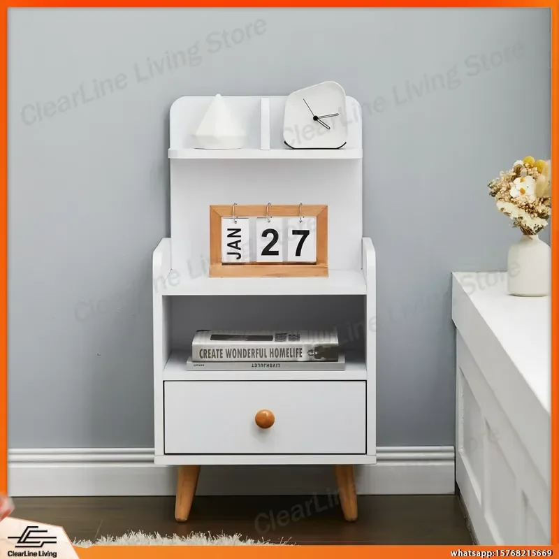 White Wooden Bedside Table with Shelf and Drawer 36.5 cm W x 30 cm D x 69 cm H for Bedroom Living Room Office Storage
White Wooden Bedside Table with Shelf and Drawer 36.5 cm W x 30 cm D x 69 cm H for Bedroom Living Room Office Storage