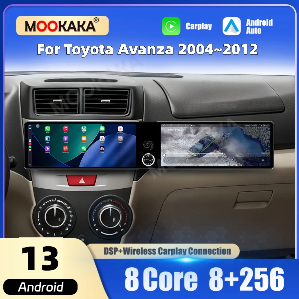Dual 12.3“ Qualcomm Car Multimedia Player Android Screen For Toyota Avanza 2004~2012 Car Radio GPS Navi CarPlay Auto Head Unit
Dual 12.3“ Qualcomm Car Multimedia Player Android Screen For Toyota Avanza 2004~2012 Car Radio GPS Navi CarPlay Auto Head Unit