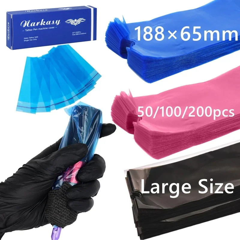 200/100/50pcs Big Size Tattoo Pen Bags Tattoo Pen Machine Sleeve Covers Black/Blue/Pink Clip Cord Sleeves Tattoo Accessories
200/100/50pcs Big Size Tattoo Pen Bags Tattoo Pen Machine Sleeve Covers Black/Blue/Pink Clip Cord Sleeves Tattoo Accessories
