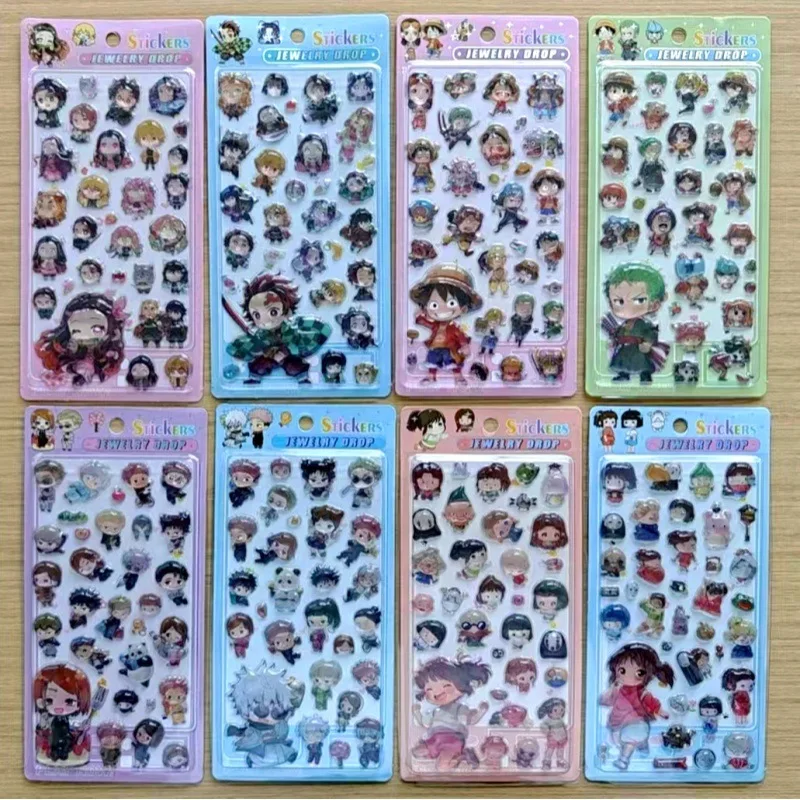 40pcs Demon Slayer One Piece 3d Crystal Solid Embossed Sticker Diy Phone Case Decoration Children'S Toy Hand Account Sticker
40pcs Demon Slayer One Piece 3d Crystal Solid Embossed Sticker Diy Phone Case Decoration Children'S Toy Hand Account Sticker