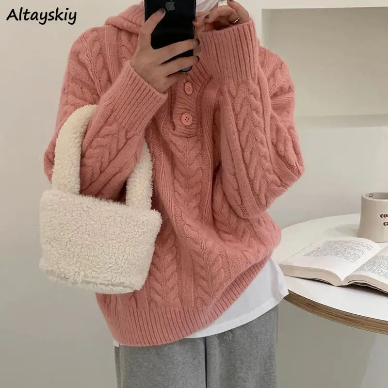 Y2k Hooded Pullovers Women Sweet Knitted Harajuku Sweaters for Girls Autumn Winter Youth Vintage Baggy Fashion Chic Twist Design
Y2k Hooded Pullovers Women Sweet Knitted Harajuku Sweaters for Girls Autumn Winter Youth Vintage Baggy Fashion Chic Twist Design