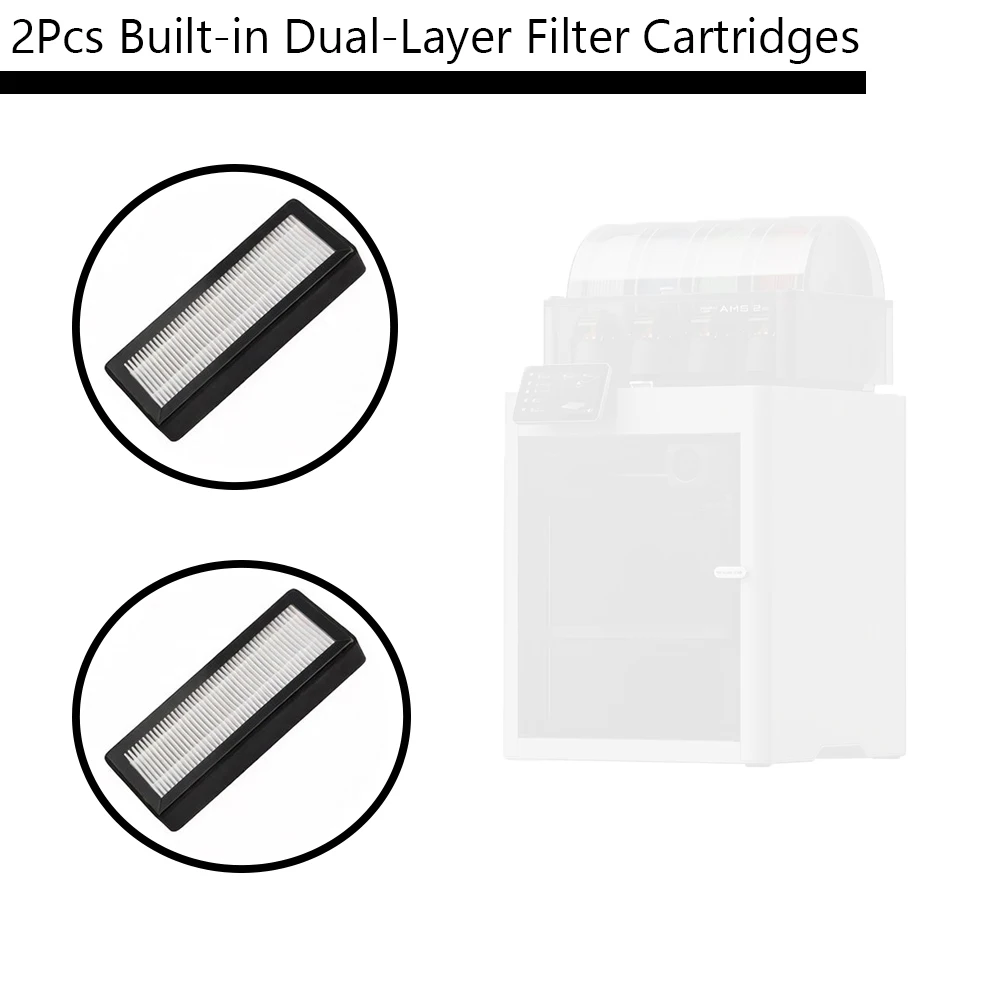 2Pcs Air Filter Cartridges Activated Carbon Filter Cartridges for Lab P2S Series 3D Printer Accessories
2Pcs Air Filter Cartridges Activated Carbon Filter Cartridges for Lab P2S Series 3D Printer Accessories