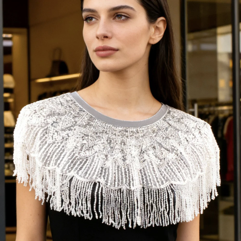 Шаль CUIER с пайетками и бахромой, ручная работа, для танцевальных костюмов, вечерних платьев, вечеринок, аксессуары для музыкальных инструментов
Шаль CUIER с пайетками и бахромой, ручная работа, для танцевальных костюмов, вечерних платьев, вечеринок, аксессуары для музыкальных инструментов