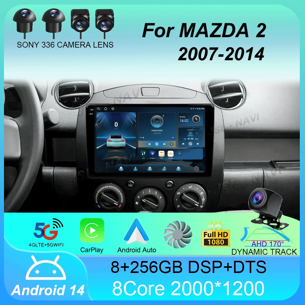 Car Radio Android 14 For MAZDA 2 Mazda2 2007 2008 2009 2010 2011 2012 2013 2014 Navigation Multimedia Player GPS WiFi+4G Video
Car Radio Android 14 For MAZDA 2 Mazda2 2007 2008 2009 2010 2011 2012 2013 2014 Navigation Multimedia Player GPS WiFi+4G Video