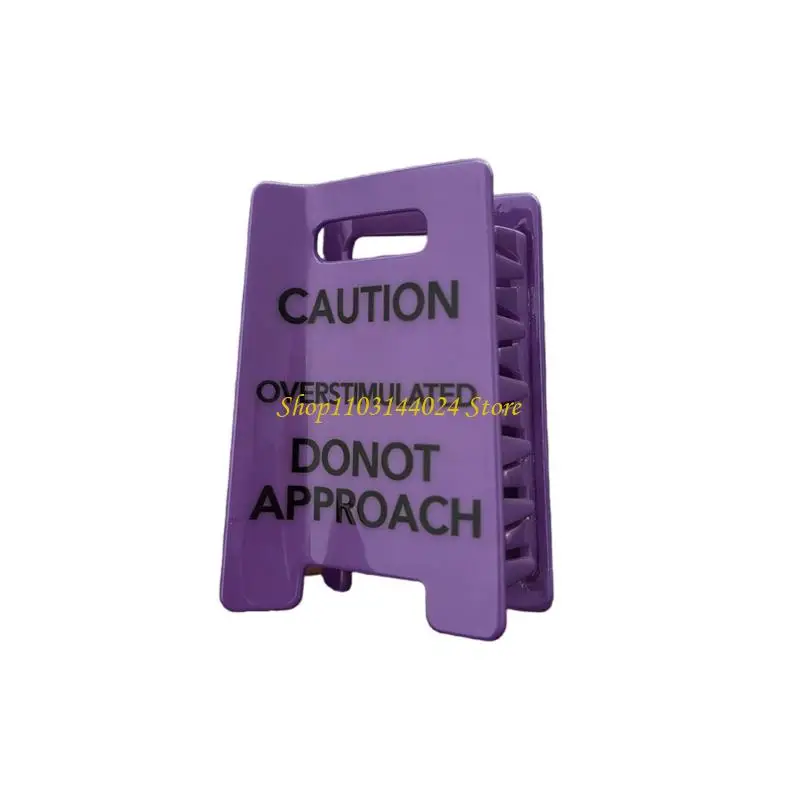 N5KE Humorous Hair Barrettes With Caution Overstimulated Design For Daily Party Use
N5KE Humorous Hair Barrettes With Caution Overstimulated Design For Daily Party Use